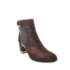 brown suede boots block heel