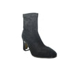 glitzy black boots