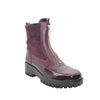 burgundy wedge boots