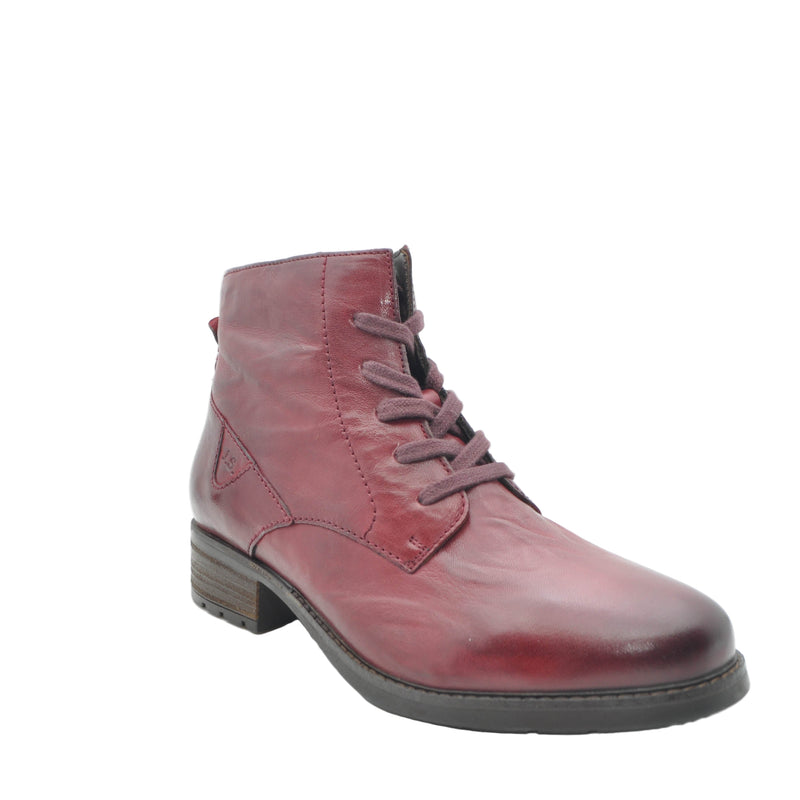 Load image into Gallery viewer, red lace up boots
