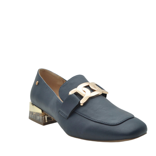 nav dressy loafers