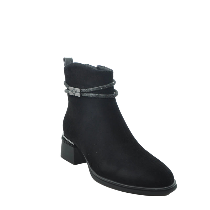 Load image into Gallery viewer, loretta vitale black suede boots
