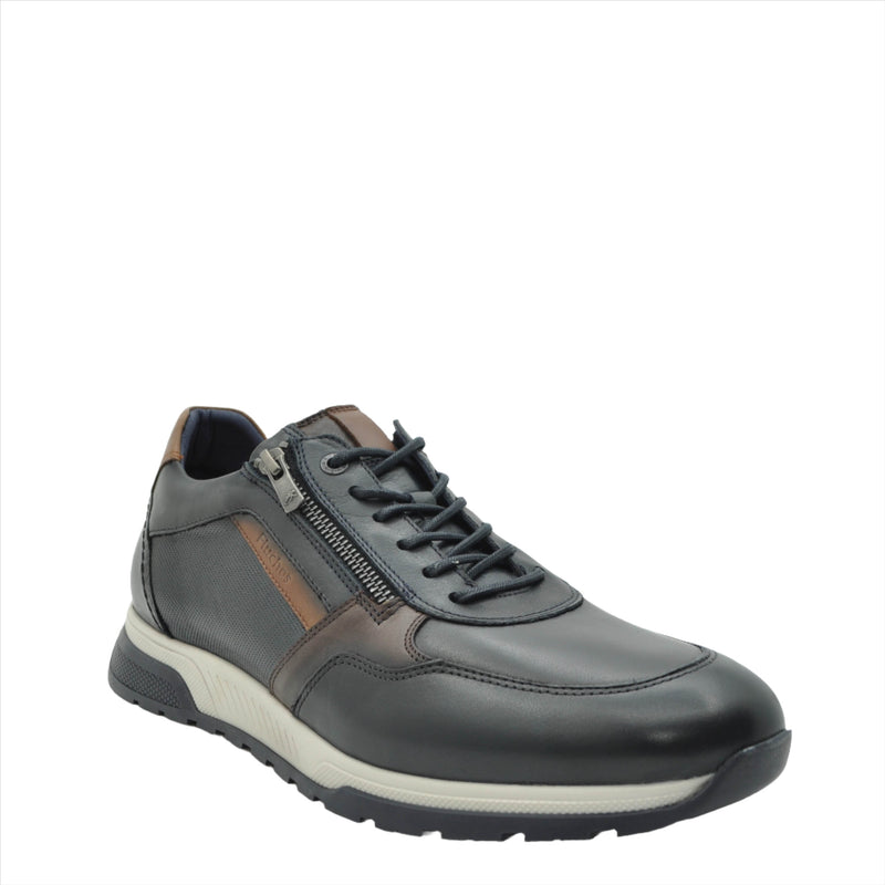 Load image into Gallery viewer, navy mens casual shoes
