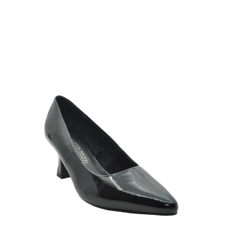 Load image into Gallery viewer, heeled black cout shoes
