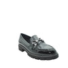 black patent loafers