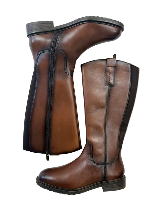 brown wide calf boots