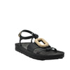 black casual sandals