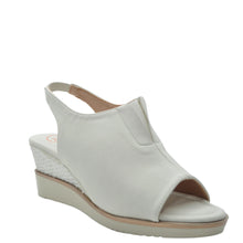 Load image into Gallery viewer, beige low wedge sandals