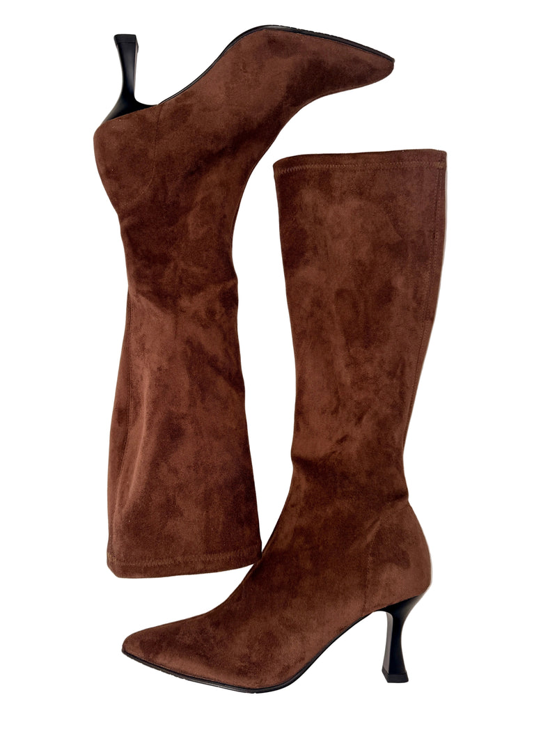 Load image into Gallery viewer, miss elastic mid boots
