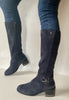 Navy long boots