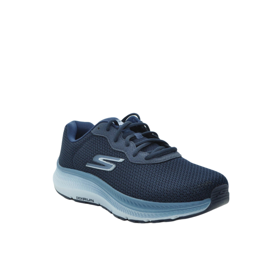 navy skechers trainers