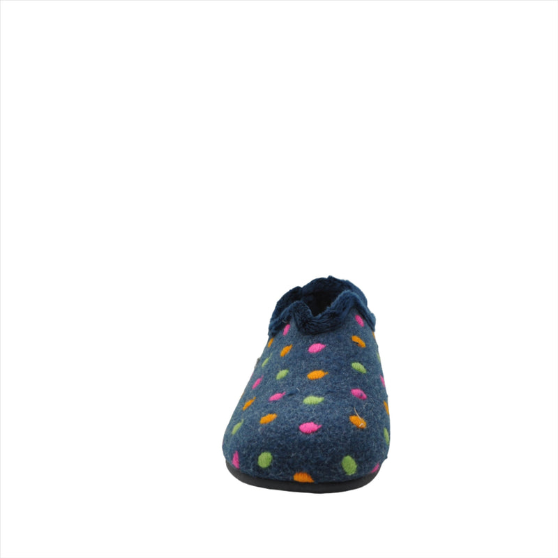 Load image into Gallery viewer, navy fluffy slippers
