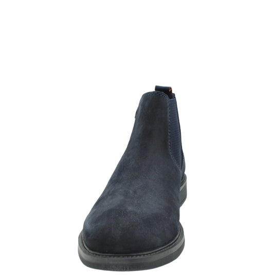 navy mens pull on boots
