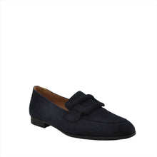 Load image into Gallery viewer, navy suede loafers