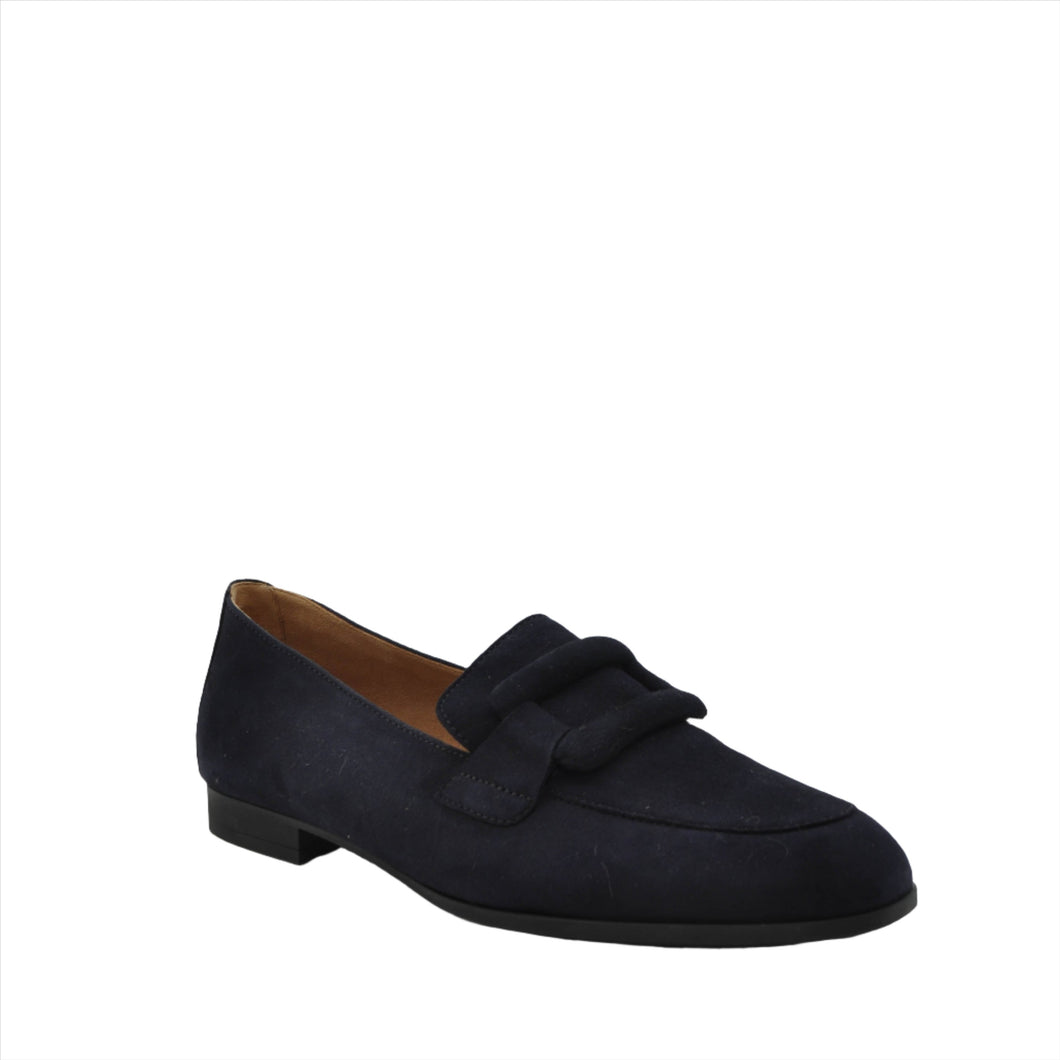 navy suede loafers