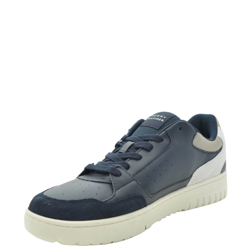 Load image into Gallery viewer, navy leather tommy hilfiger shoes

