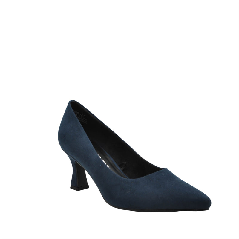 Load image into Gallery viewer, navy low heel shoes

