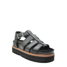Load image into Gallery viewer, black ladies chunky sandals