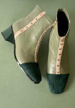 Load image into Gallery viewer, green dress boots for women