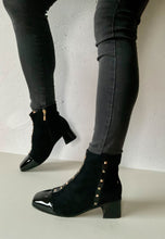 Load image into Gallery viewer, black dressy ankle boots