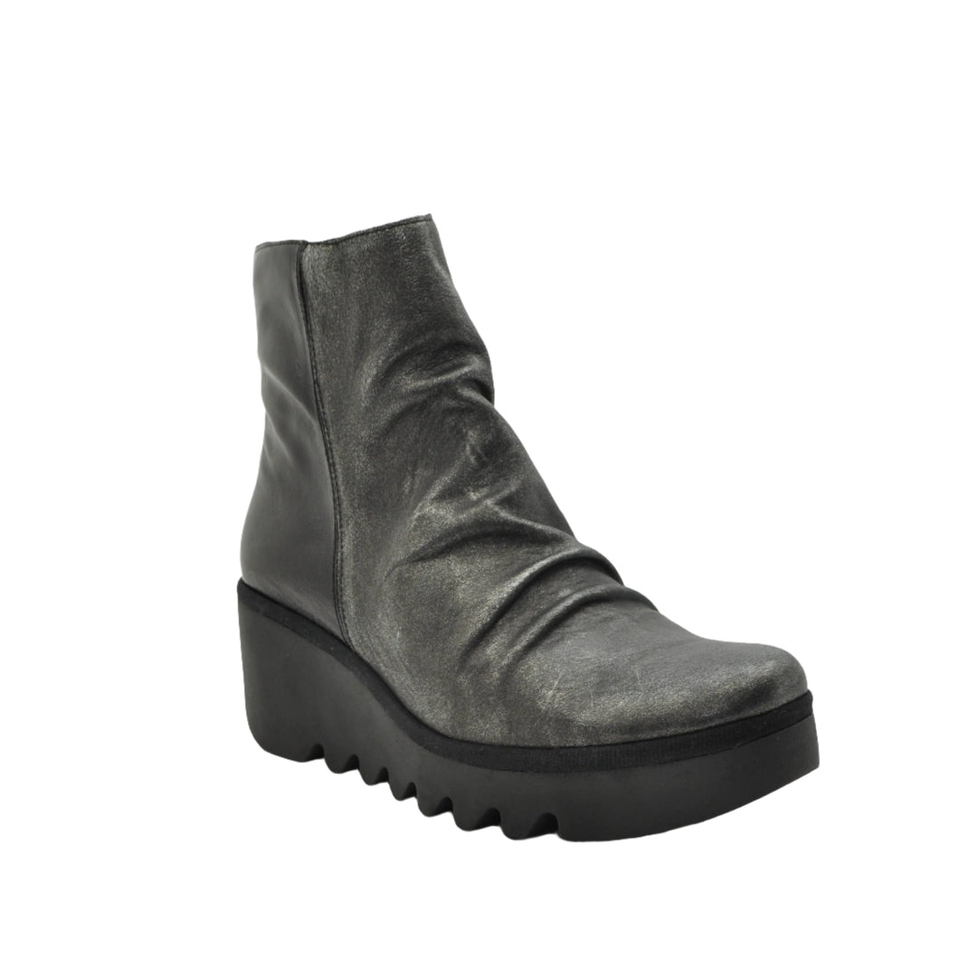 pewter wedge boots