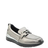 silver ladies loafers