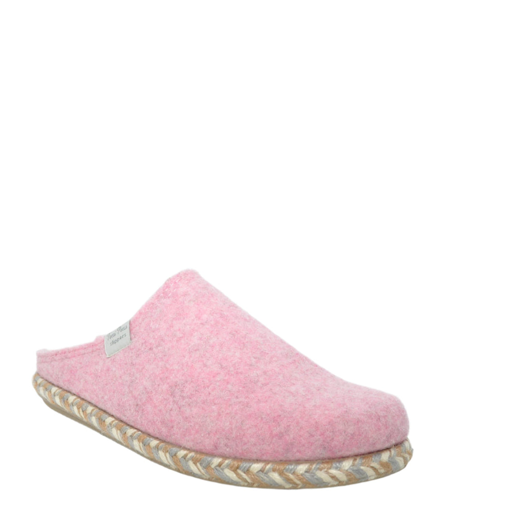 pink fur slippers