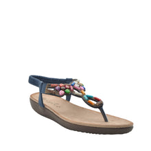 Load image into Gallery viewer, navy summer sandals