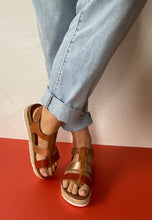 Load image into Gallery viewer, brown espadrille sandals