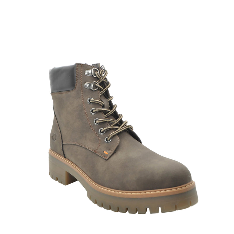 Load image into Gallery viewer, Refresh 176069 Brown Chunky Lace-Up Ankle Boot
