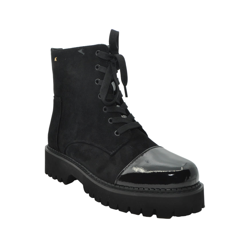 Load image into Gallery viewer, black kate appleby boots cork
