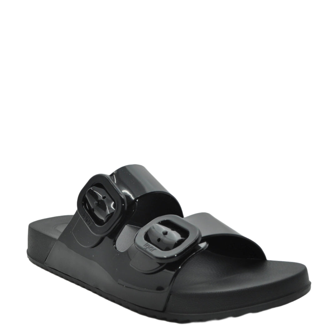 black casual sandals
