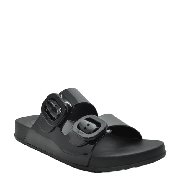 black casual sandals