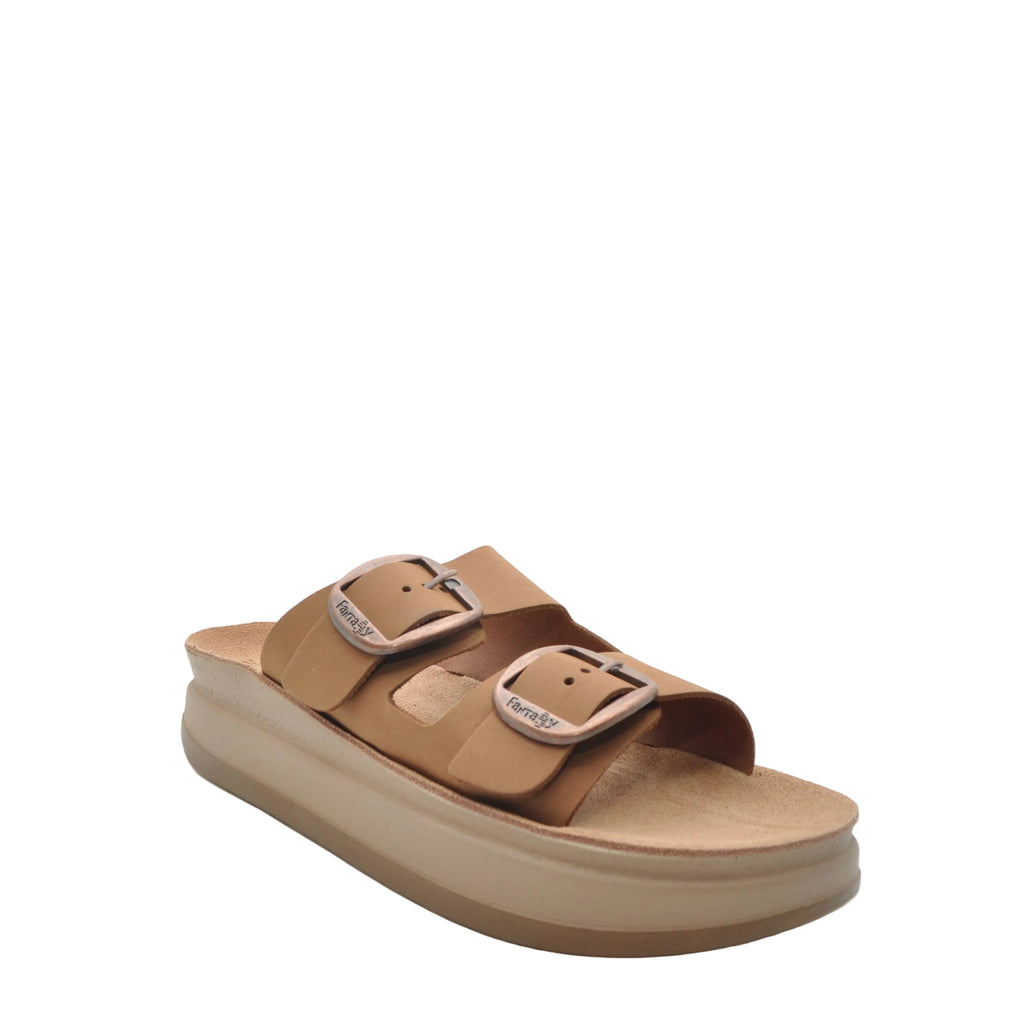 leather chunky sandals