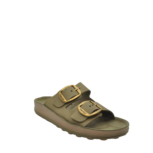 flat nubuck sandals