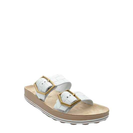 white fantasy sandals