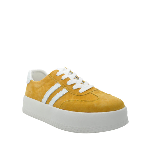 yellow casual trainers