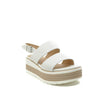 womens white chunky sandals