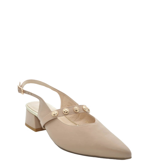 pink sling back sandals