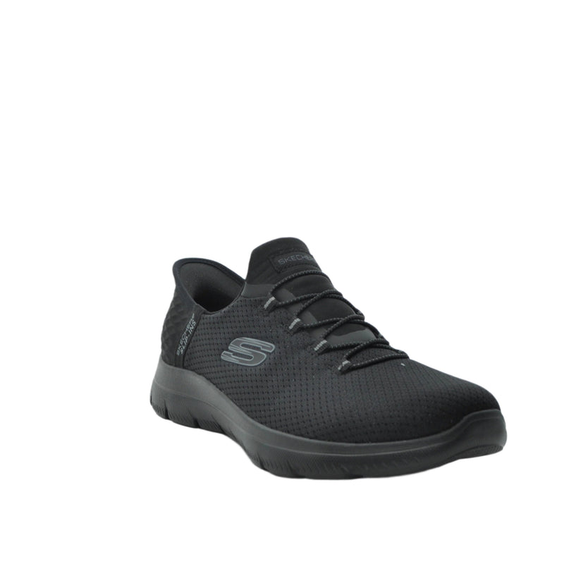 Load image into Gallery viewer, black skechers slip ins
