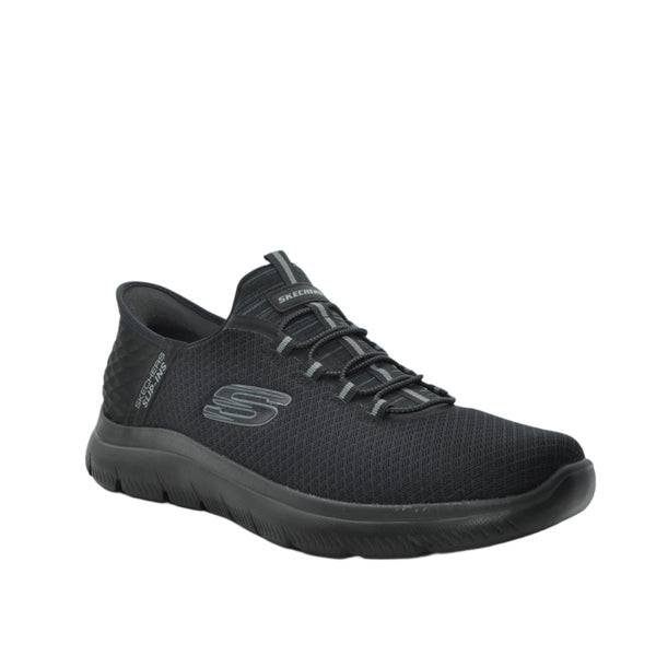 black slip on trainers for men