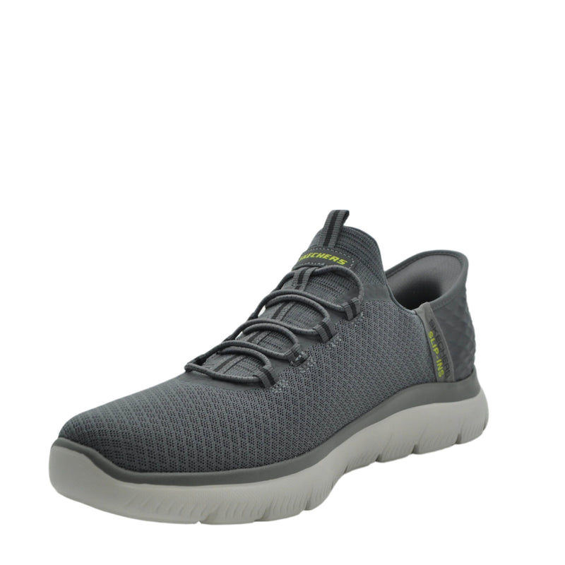 Load image into Gallery viewer, grey skechers slip ins
