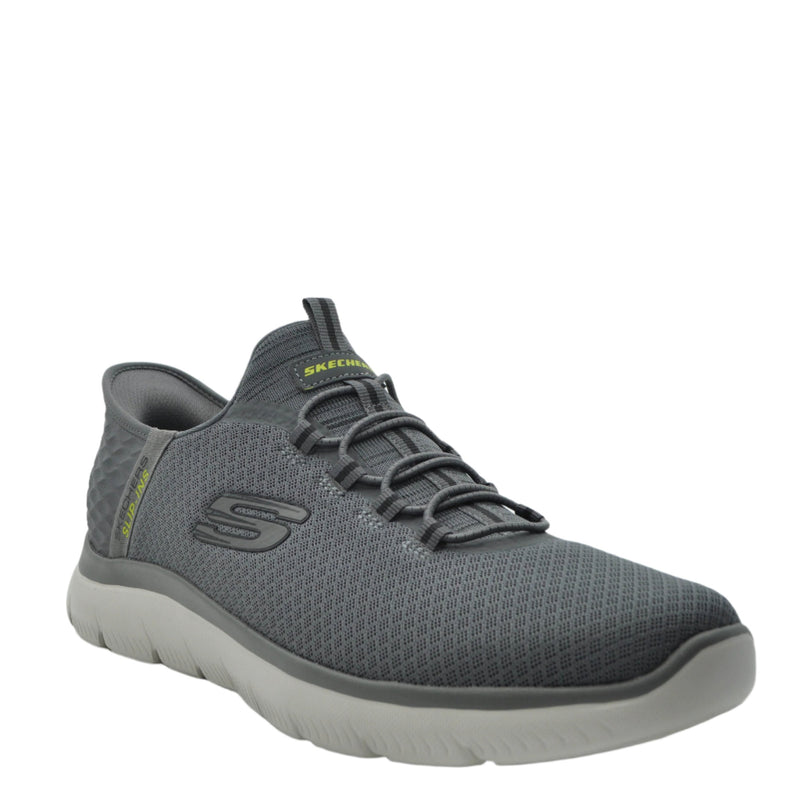Load image into Gallery viewer, grey skechers trainers men
