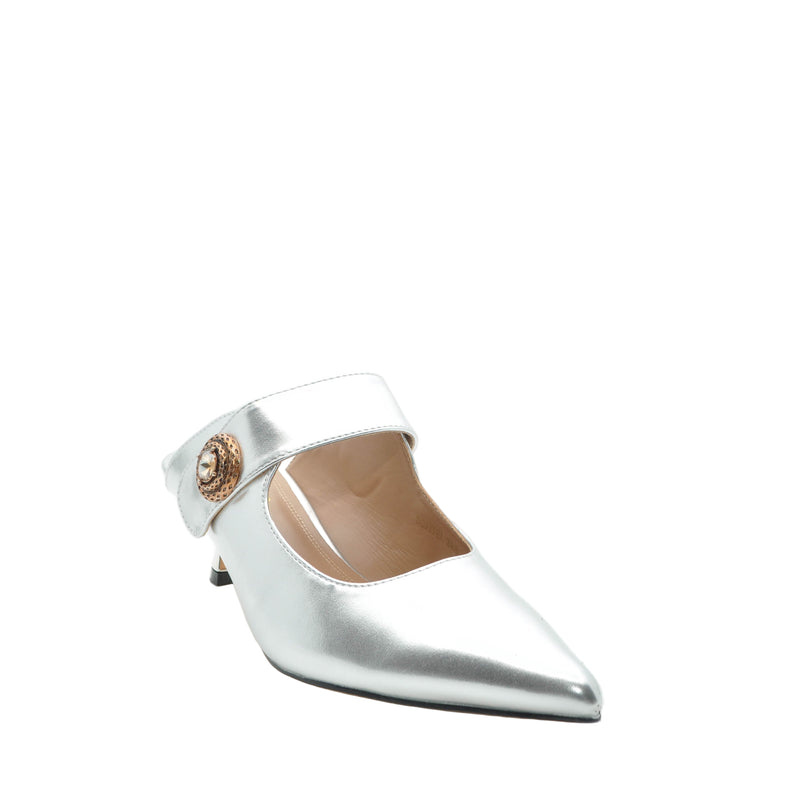 Load image into Gallery viewer, silver heels for evening wear
