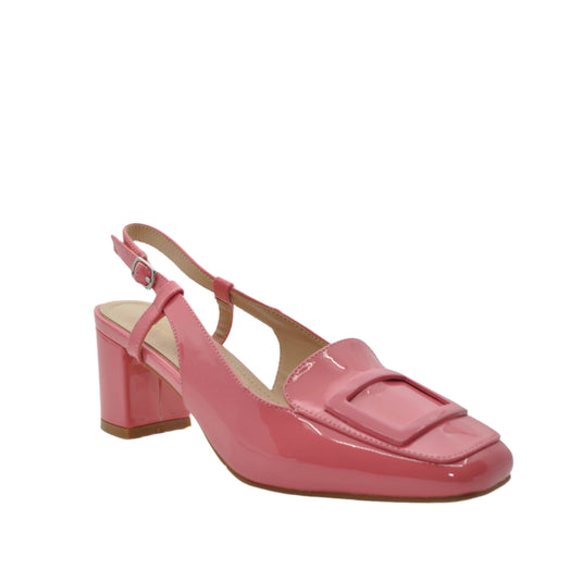 pink bock heels