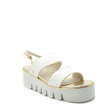 Load image into Gallery viewer, white platform sandals