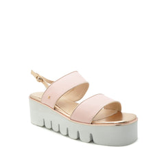 Load image into Gallery viewer, pink sandals on platform