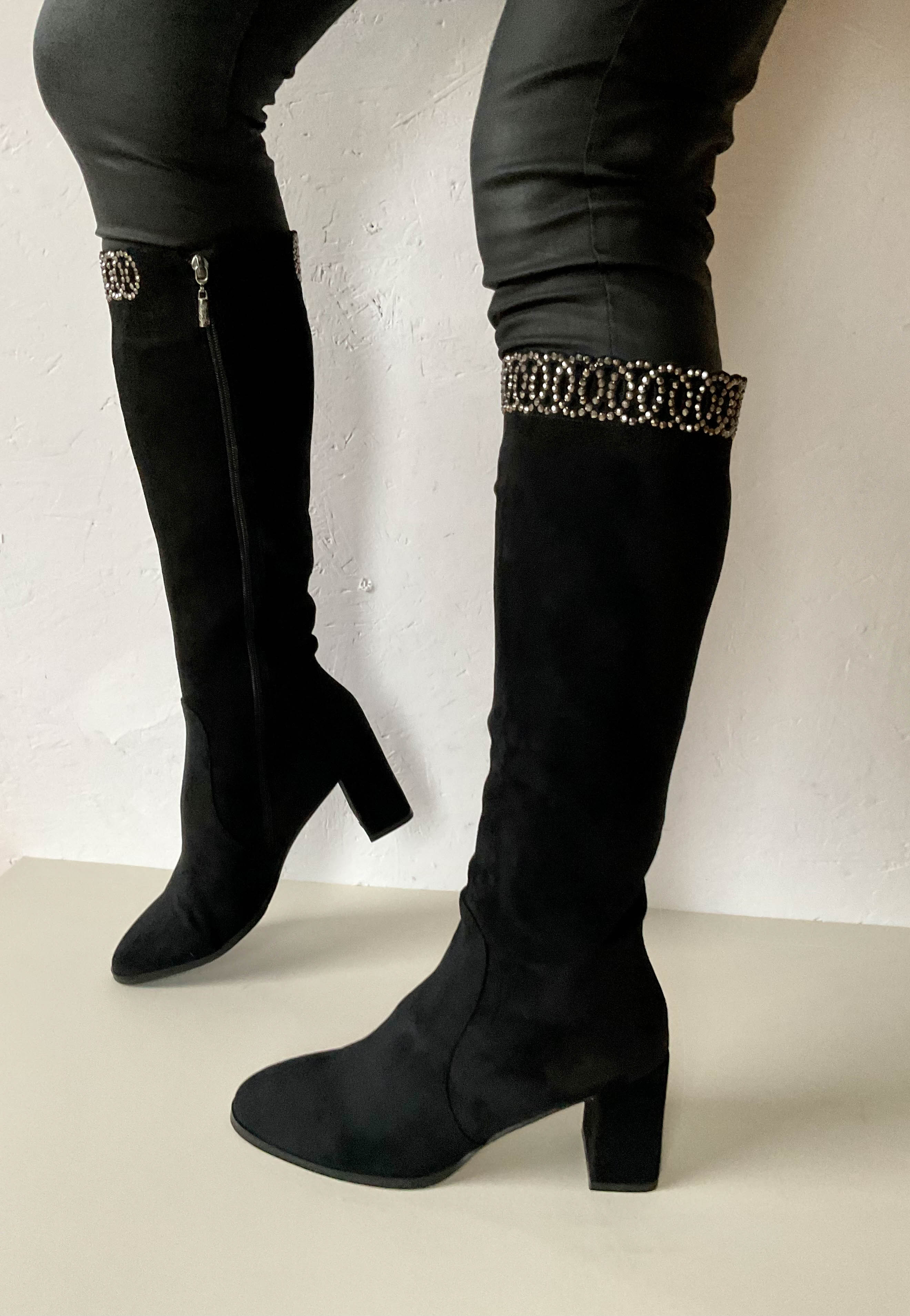 Black Knee high boots