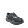 black patent walking shoes