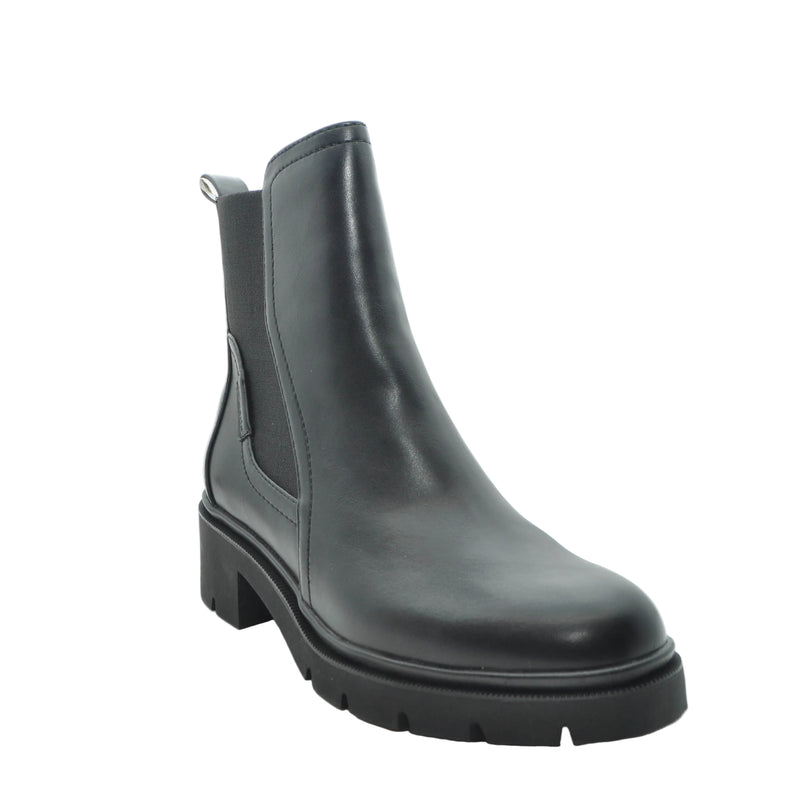 Load image into Gallery viewer, black biker boots
